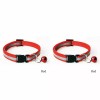 Unbranded Adjustable Reflective Nylon Cat Collar Bell For kitten Small