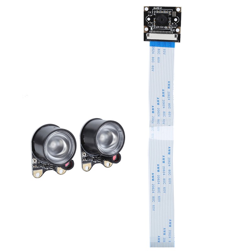 5MP Night Vision Camera with Photosensitive Light Fit for Raspberry