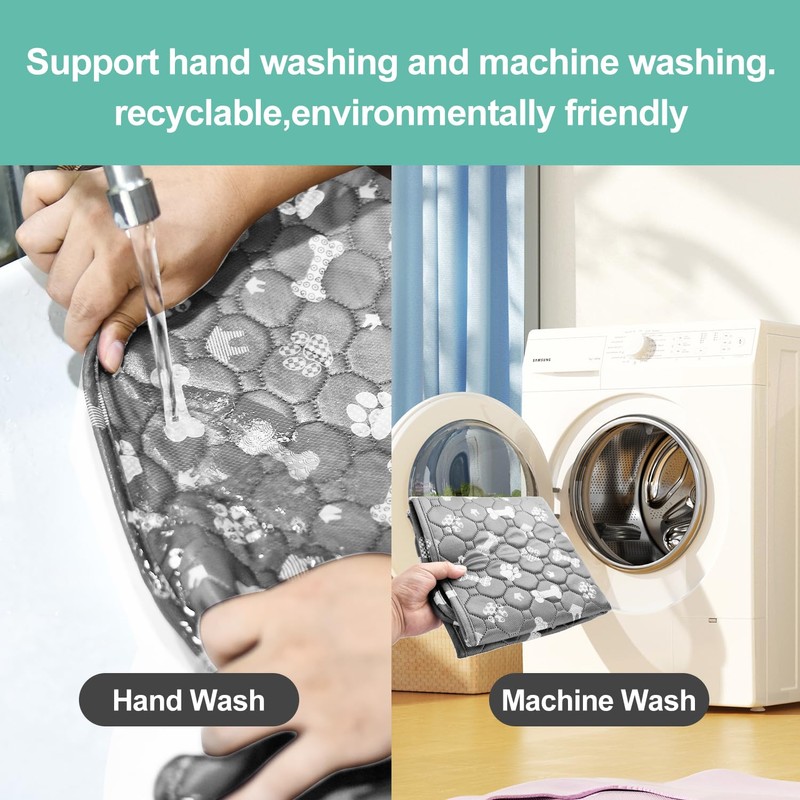 QHYK Pet Urine Pad, Pack of 2 Puppy Pads, Washable,