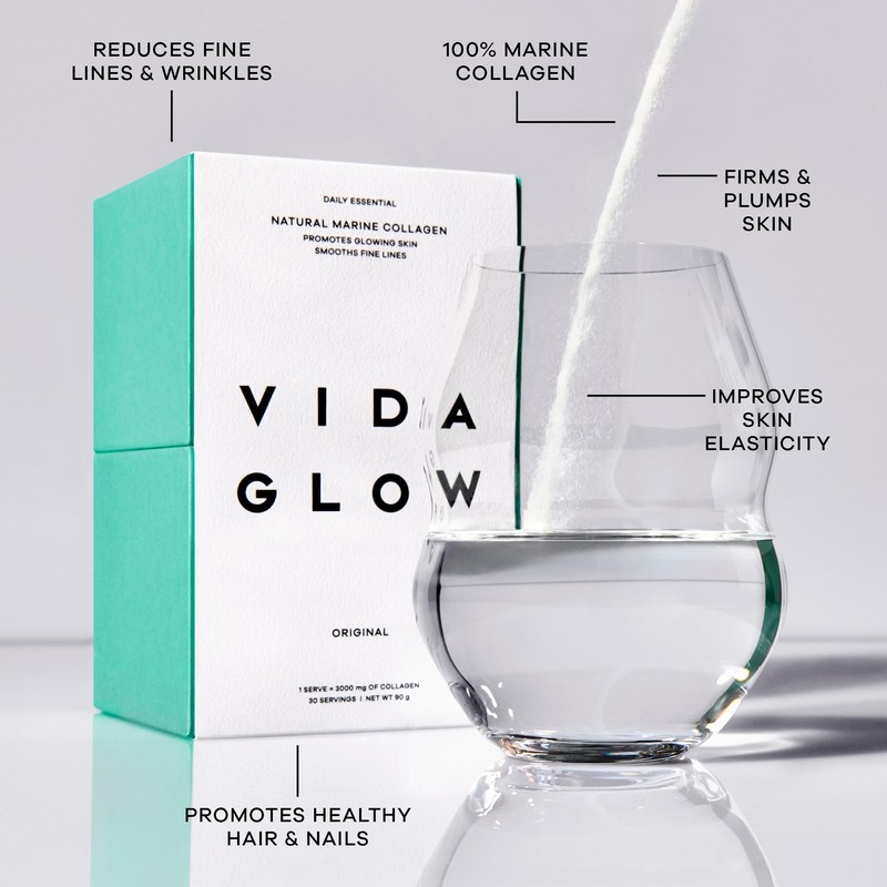Vida Glow Marine Collagen Powder Sachets Original