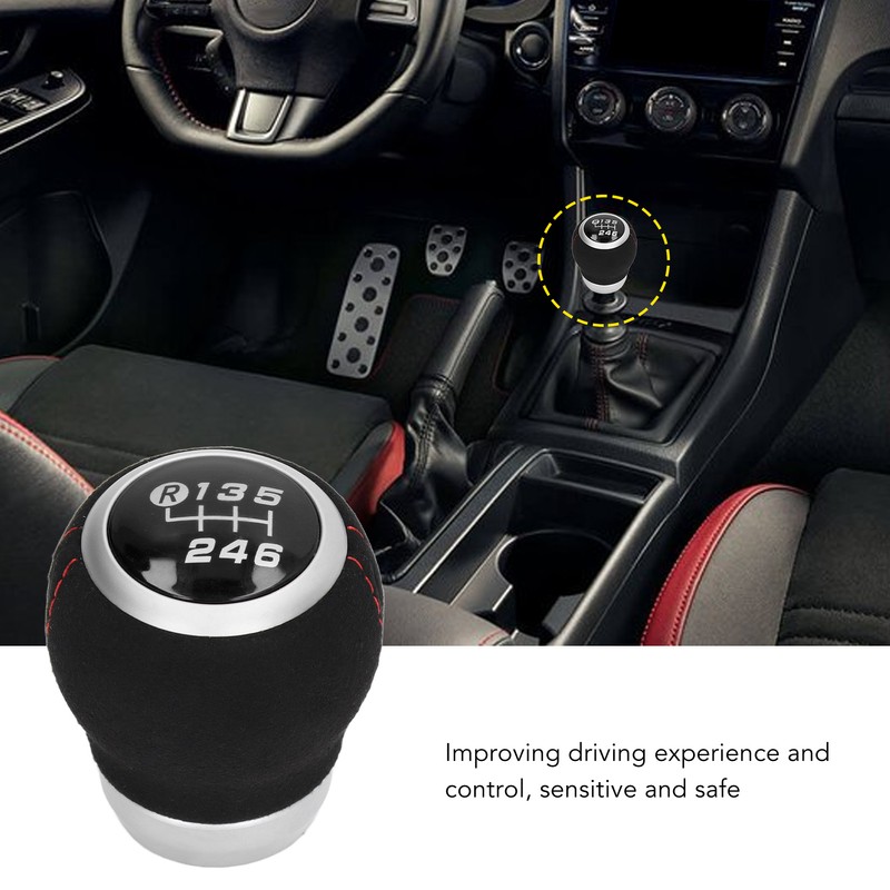 6 Speed Gear Shift Knob Manual Shifter Head Automotive Body