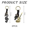 2 Pieces Retro Rope Keychains, Creative Keychains, Music Element Keychains,