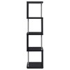 Coaster Home Furnishings Baxter 67-inch 4-Shelf Bookshelf Black and Chrome