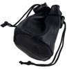 Oakridge Leather Small Drawstring Coin Pouch - Black