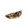 VINGTAINE H7573-BE- Tortoise Shell Style Barrette, Wide Oval Hair Clip,