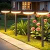 LETMY Solar Pathway Lights Outdoor, 6 Pack 2X Brighter Solar