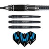 WINMAU Majestic 22g Professional Tungsten Steeltip Darts Set with Flights