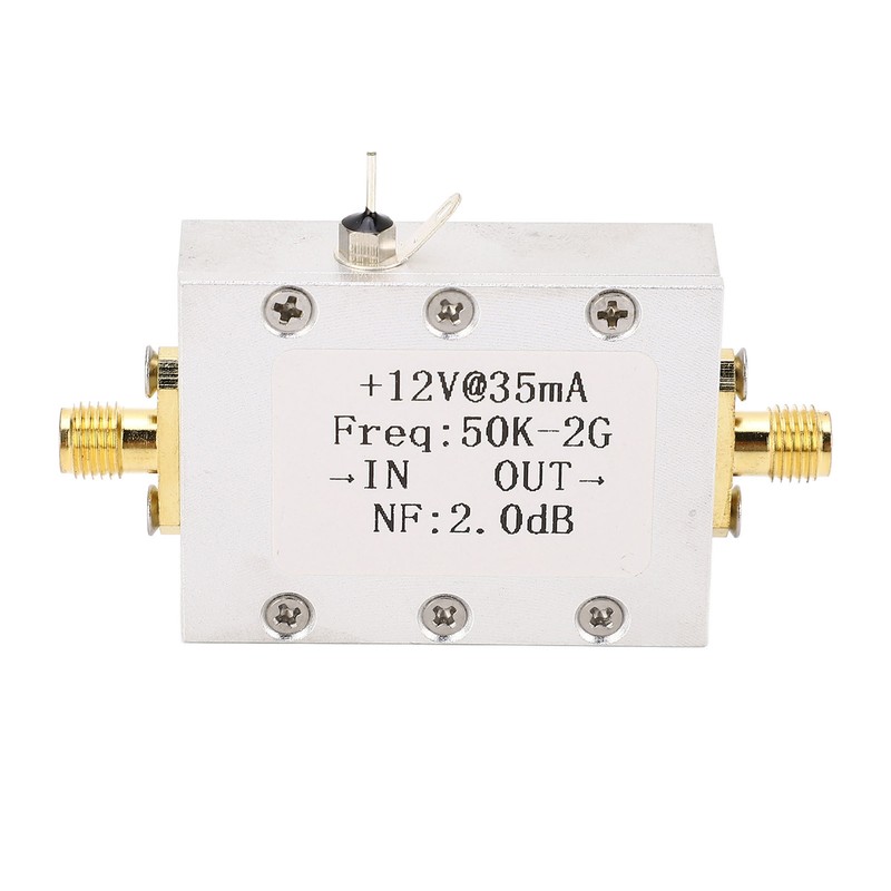 Broadband Amplifier 50K‑2GHZ LNA Amplifier Low Noise 31dB High Gain