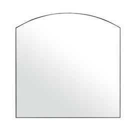 GIFTTROVE Matte Black Arched Window Mirror, 36" Metal Frame Decorative Wall Mirror, Windowpine Mirror for Living Room, Bedroom, Entryway