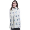 Lina & Lily Dachshund Dog Pattern Lightweight Scarf Scarf, cream