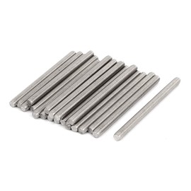 sourcing map Pack of 20 Threaded Rods M6 x 80 mm Stainless Steel 304 Threaded Screw Metric Full Thread Bar Threaded Rods for Fastening CNC Machine Tools 3D Printer Industrial Devices