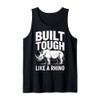 Rhino Build Tough Like A Rhino Animal Tank Top