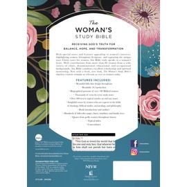 NIV, The Woman's Study Bible, Leathersoft, Blue, Full-Color, Red Letter: Receiving God's Truth for Balance, Hope, and Transformation