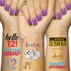 12th Birthday Temporary Tattoos (4 Pages) - 12th Birthday Party Supplies, Ideas, Gifts and Decorations