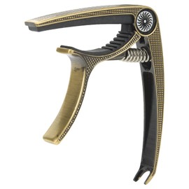 Metal Guitar Capo for 6 String Acoustic Electric Guitars Ukulele Mandolin Banjo Guitar Accessories (Bronze)