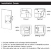 Lock Connection® RFID Electronic Cabinet Lock Hidden DIY for Wooden
