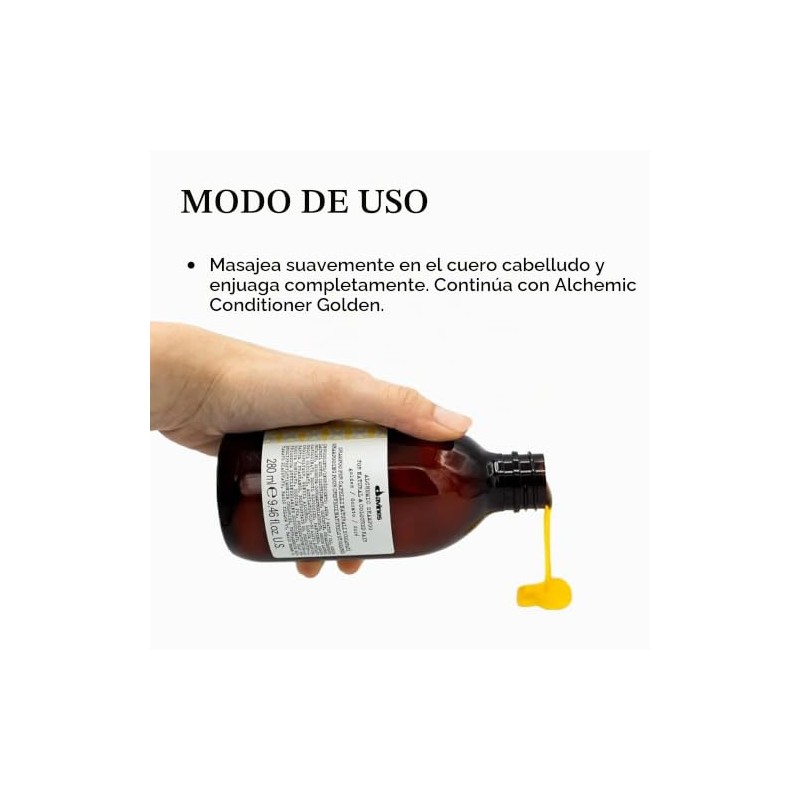 Davines Alchemic Shampoo, Golden, 9.46 fl. oz.