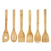 Biluer Wooden Spatula,6 PCS Cooking Spoon Kitchen Spoon Ilien Large