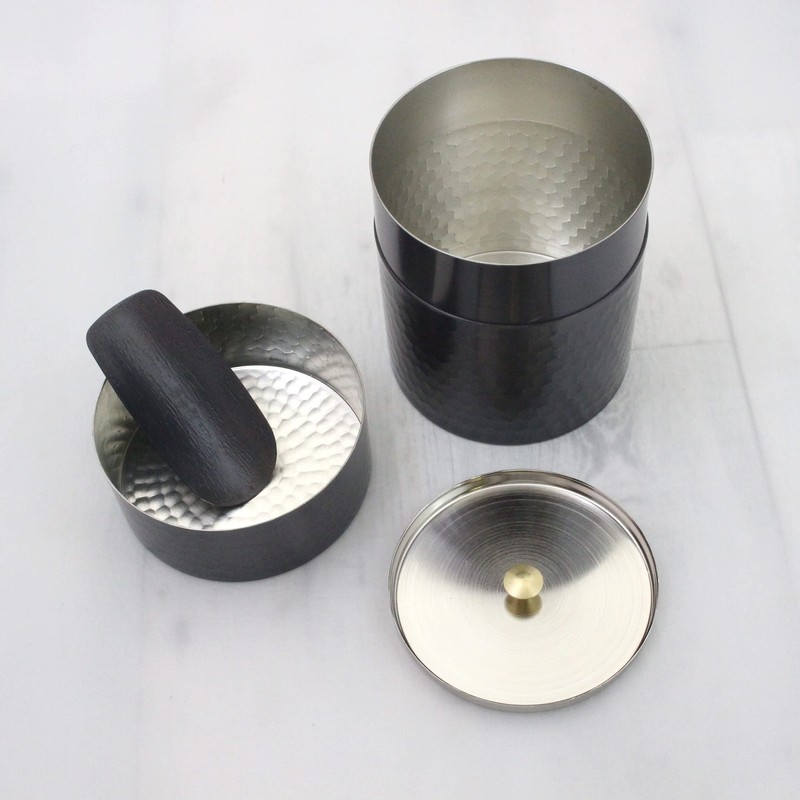 Asahi Yume Tea Caddy (with Tea Canister) [In Wooden Box]