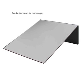 Marketing Holders 2 Pack Acrylic Mirror 8” x 10” Counter Top Slanted Back L Shape Vertical Easel Mirrors No Assembly Jewelry Shop Hair Salon Piercing Kiosk Locker or Desk Makeup Mirrors