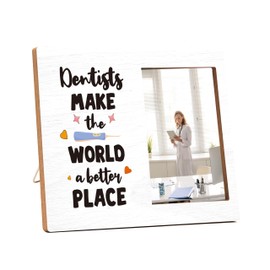 RYSMH Dental Gifts For Woman Man, Thank You Gifts For Dentist, Dental Picture Frame, Dentist Graduation Gifts, Birthday Christmas Retirement Gifts For Best Dentist -i08
