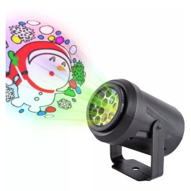 Importeek Proyector Luces Led Navidad Figura Santa Copo Nieve Exterior