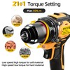 Cordless Drill Set, 21V Power Drill, Double 2000mAh Batteries Electric