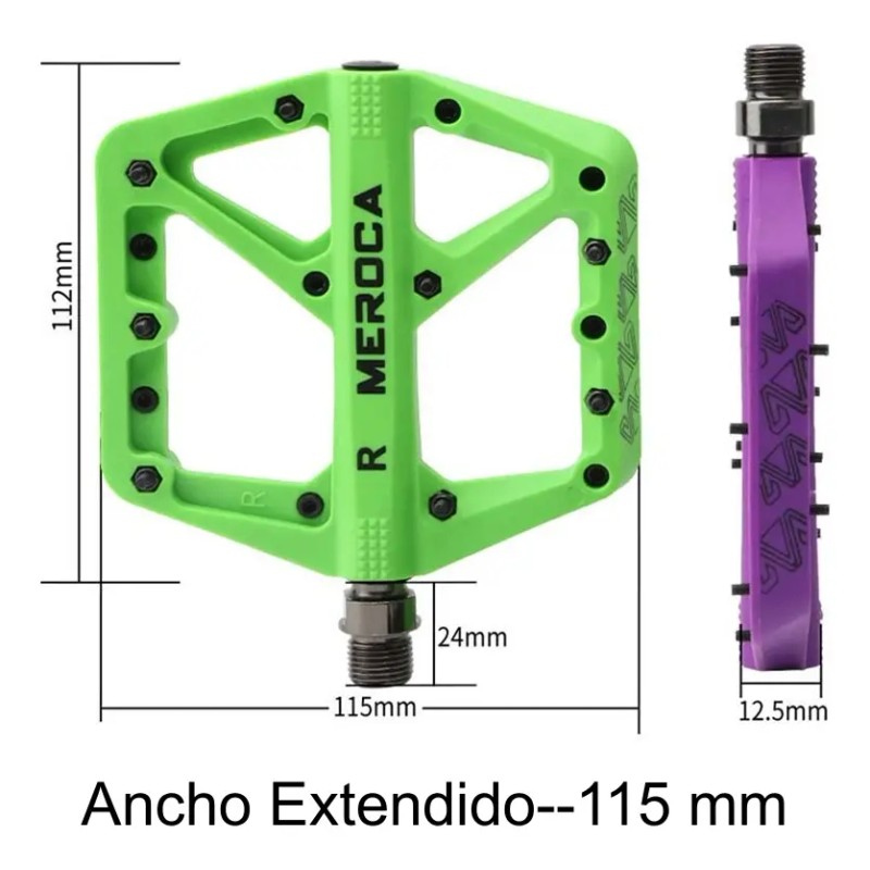 Pedal De Bicicleta Antideslizante Extra Grande Mtb De Nailon