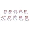100pcs Cat Shape Paper Clips Colorful Plating Process Increased Slip