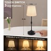 Swinerton Cordless Lamp Rechargeable LED Table Lamp, 5000mAh Battery Operated,