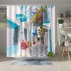 Abaysto Shower Curtain Best Greek Holiday Destinations Mykonos Island Waterproof