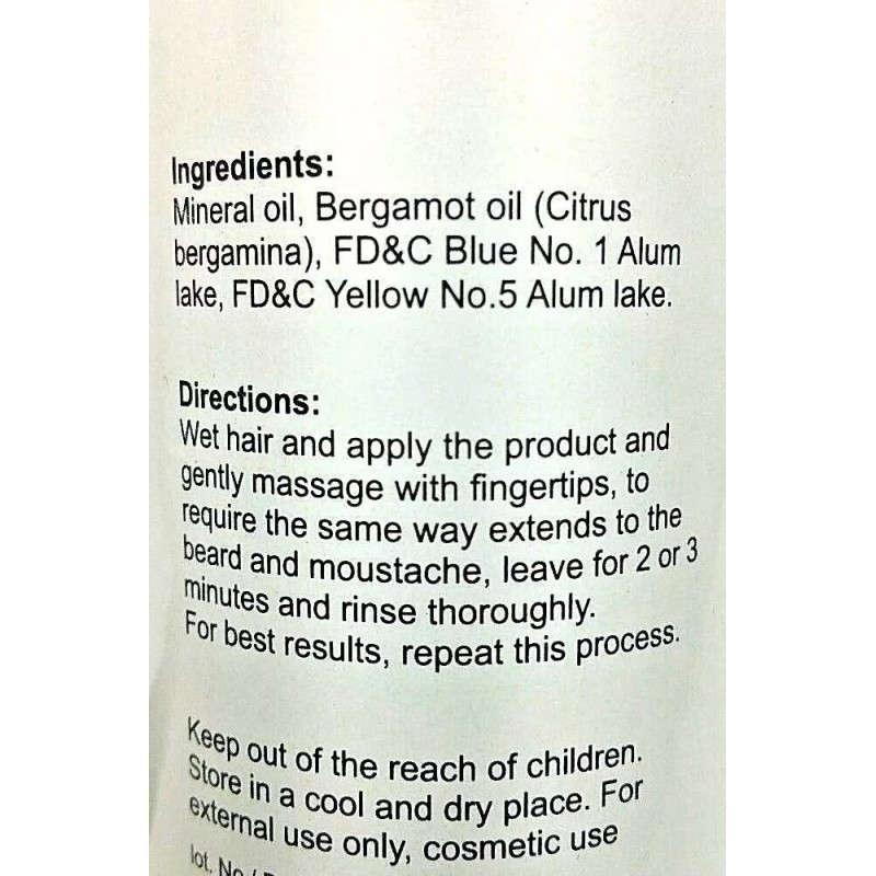 Bergamot ACEITE DE BERGAMOTA 4.05 oz. EACH BERGAMOT OIL AYUDA