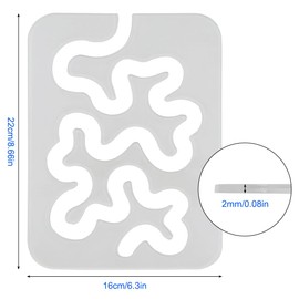 Free Motion Transparent Quilting Template Ruler Transparent and 1/4 Inch Thick Low Shank Quilting Ruler Foot Presser Quilting Foot and Magnetic Seam Guide, for Sewing Machine