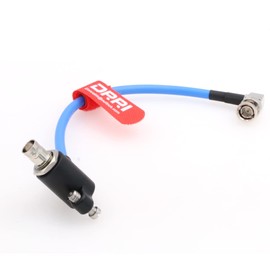 12G SDI Protector Cable Galvanic-Isolators Right Angle BNC Male to Right Angle BNC Female for ARRI Mini,RED Komodo (Blue, 20CM)