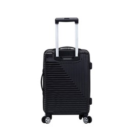 Rockland Star Trail Hardside Spinner Wheel Luggage, Black, 2-Piece Set (20/28)