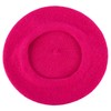 Hat To Socks Wool Blend Beret - fuchsia