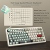 Womier SK75 75% Keyboard with Full Aluminum Wireless Mechanical Gaming