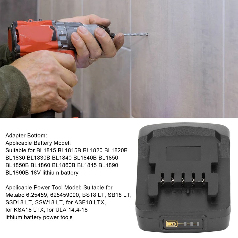 18V Battery Adapter Mount Connector Power Tool Lithium Battery Converter