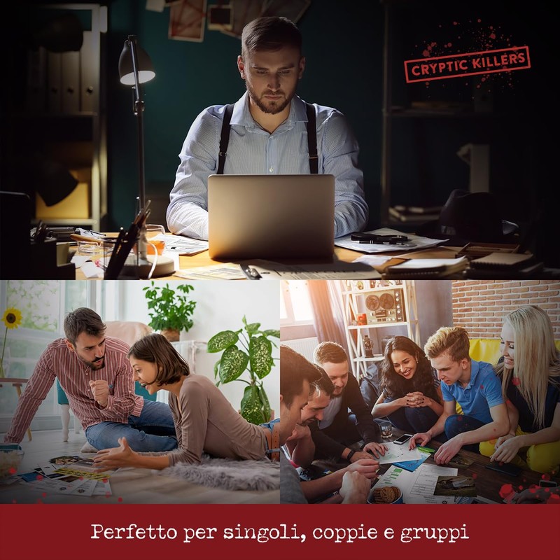 Cryptic Killers Detective Gioco Investigative - Caso da risolvere Italiano