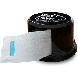 the shave factory Neck Strip Dispenser, Neck Strips Case, Neck Covering Paper Case Container, 5 Ounce (White)