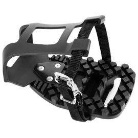 Venzo Bike Bicycle Toe Clips Cage Indoor Exercise Spin Bike Pedal Adapters - Compatible with Peloton Delta Bike Pedals - Convert Look Delta Pedals to Toe Clip Straps - Ride with Sneakers
