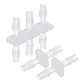 Rebower 5 Pack Plastic Hose Barb to Adapter, 1/8" Barb x 1/8" for Home Gardening, Water Treatment, Hose Quick Connect Fittings