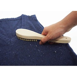 Shallow Grass Art Brush, Original Hair Removal Brush, Natural Wood, Boar Hair, Horse Hair, Total Length Approx. 8.5 x 2.3 x 1.0 inches (21.5 x 5.8 x 2.5 cm)