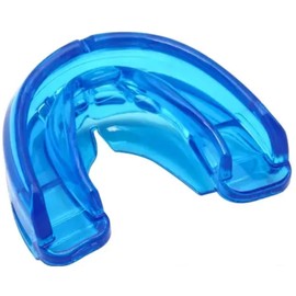 Color Azul. Guarda dental para dormir para evitar los ronquidos. SIN NECESIDAD DE CALENTAMIENTO O FUSIÓN. Protector bucal diseñado profesionalmente para ser flexible, cómodo y adaptarse perfectamente a cualquier tamaño de boca. Fabricado con silicona sua