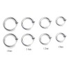 Kstudent 4 Pairs Titanium Steel Hoop Earrings for Men Women,