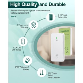 Remote Light Switch for Remote Control Outlet, Wireless Light Switch for Light Socket, Programmable Expansion for HAPYTHDA Products