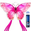 SGftre Pink Butterfly Kite for Easy to Fly Hand Kite