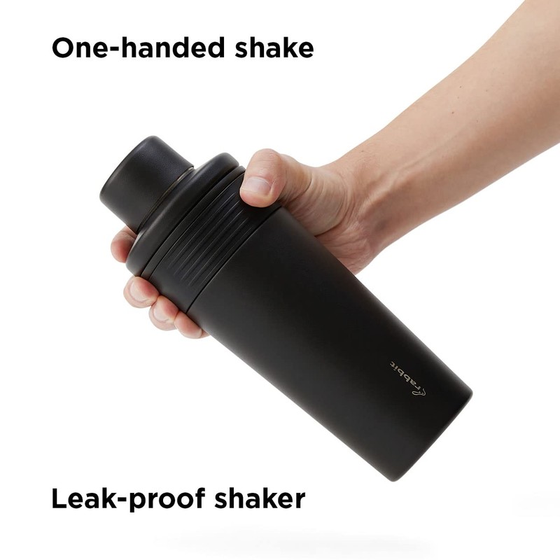 Rabbit Wine 18 oz Stainless Steel Cocktail Shaker, Multi-Use Stainless