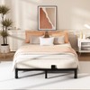 6 Inch Full Bed Frame with Rounded Corner and Headboard