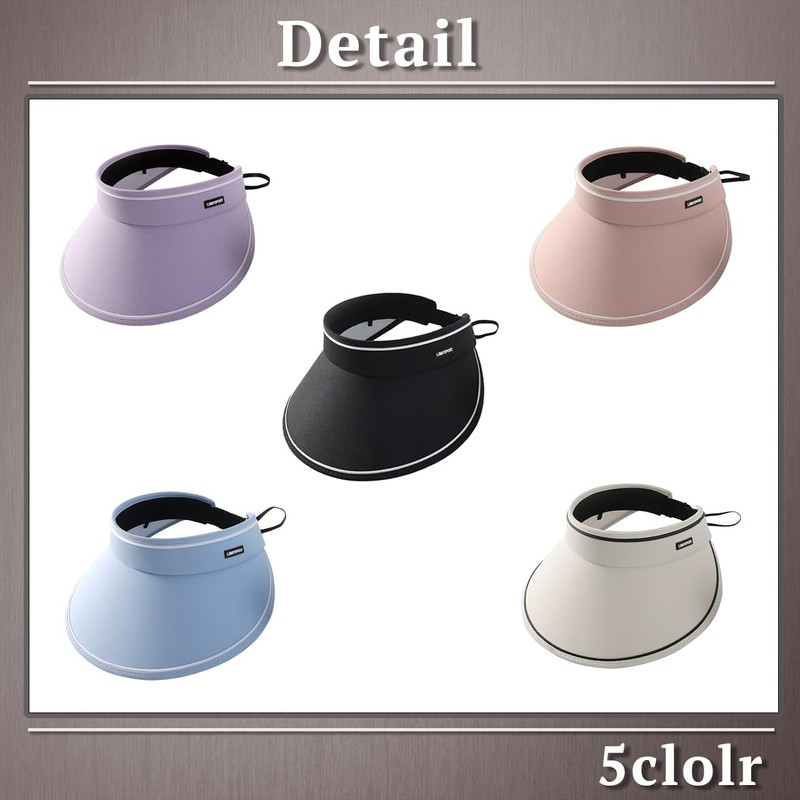 One Limitation CP183 Women's Visor, Folding, Plain, Hat, Sports, Outdoors,